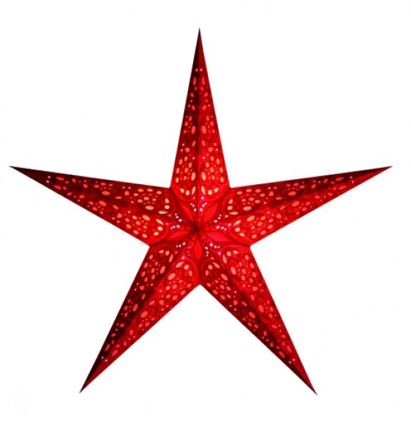 Starlightz Leuchtstern Maharaja red 85 cm